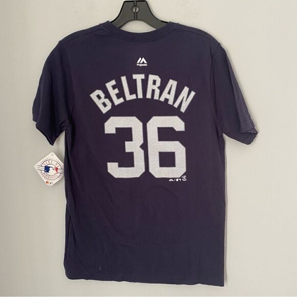 Majestic Yankee’s Boys’ Short Sleeve Crew Neck 38 Beltran Tee size L - Picture 3 of 3
